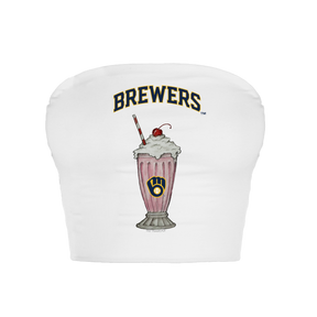 Milwaukee Brewers Milkshake Crop Tube Top