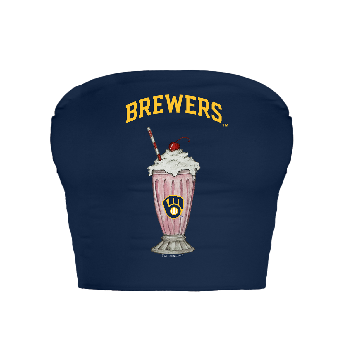 Milwaukee Brewers Milkshake Crop Tube Top