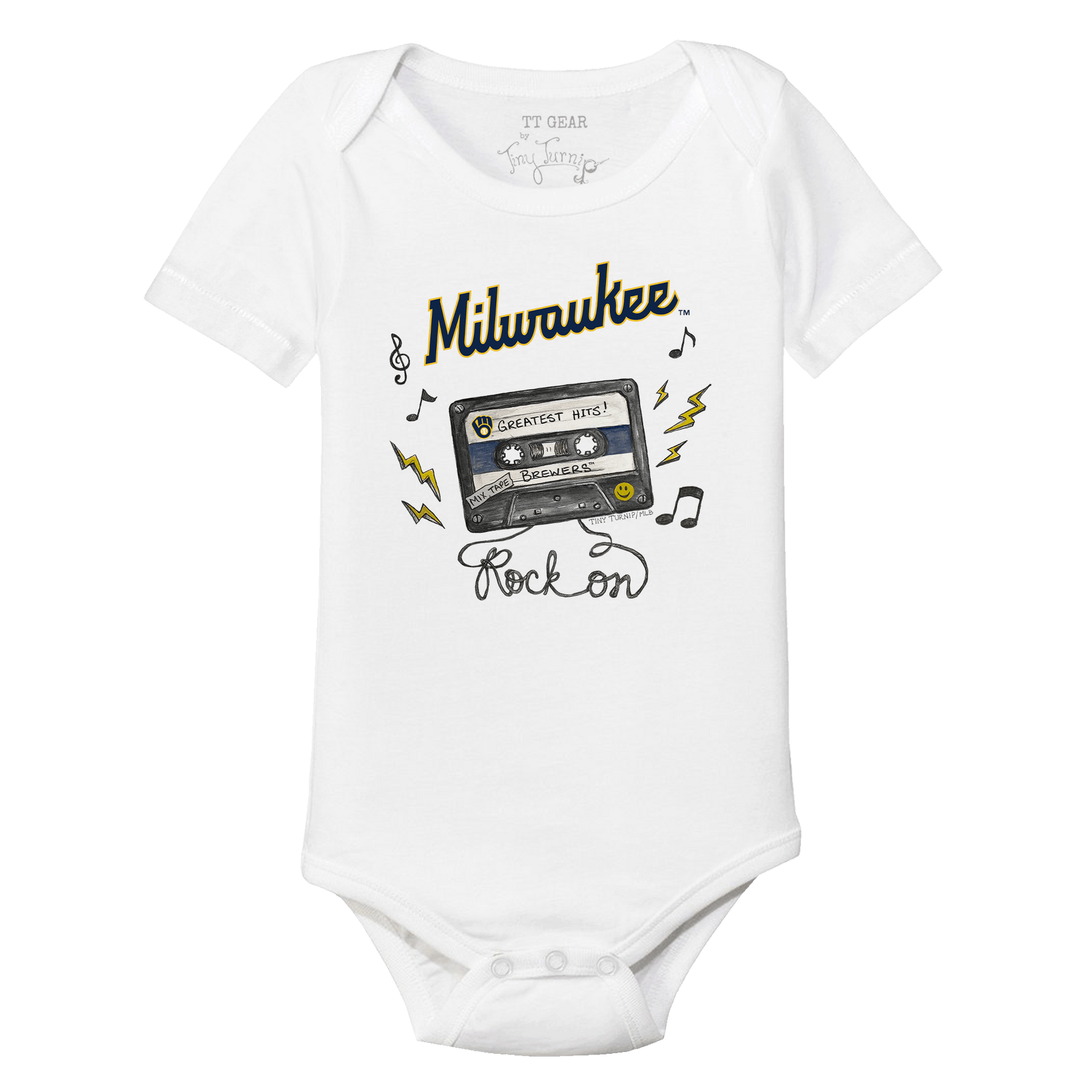 Milwaukee Brewers Mixtape Short Sleeve Snapper