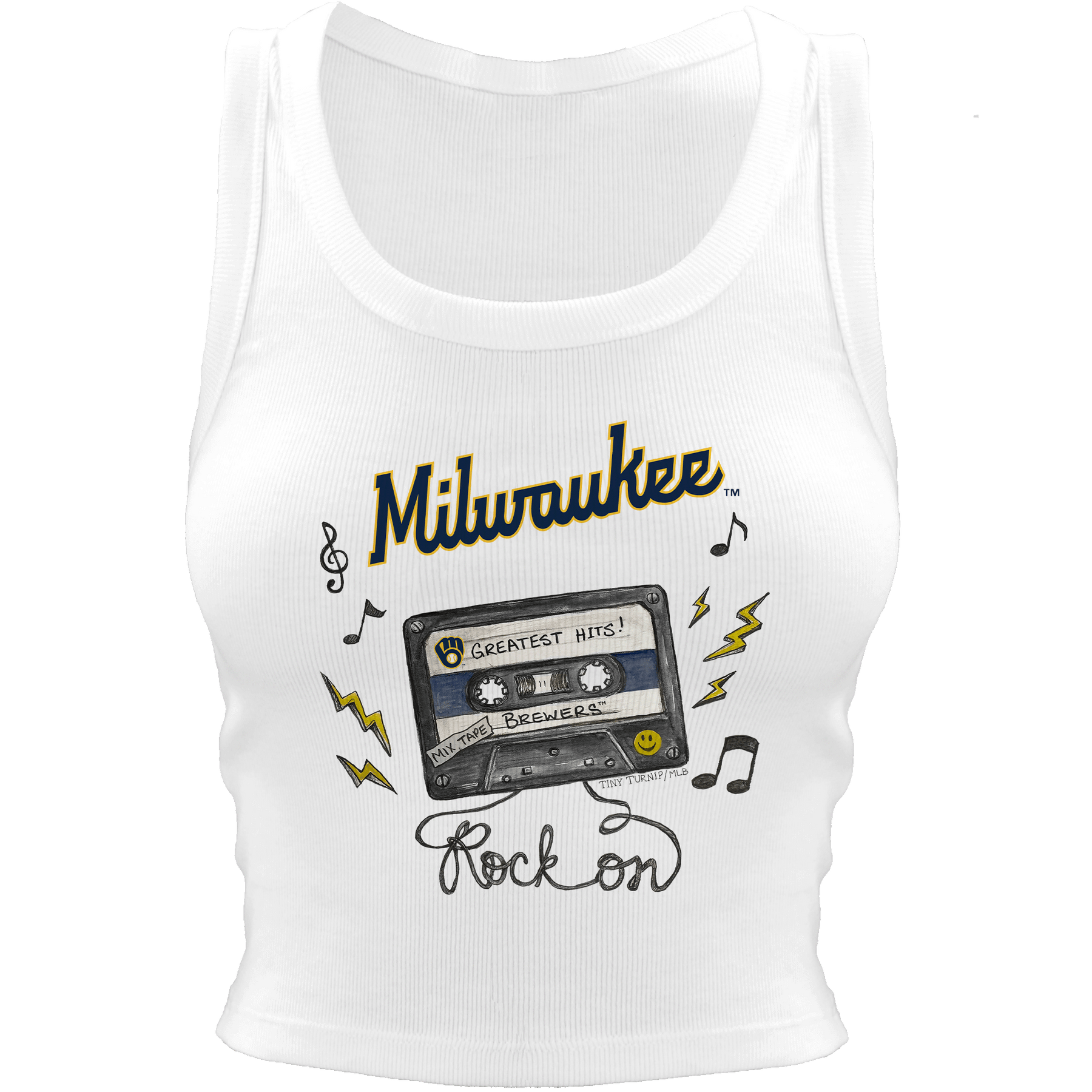 Milwaukee Brewers Mixtape Crop Tank