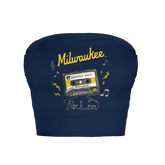 Milwaukee Brewers Mixtape Crop Tube Top