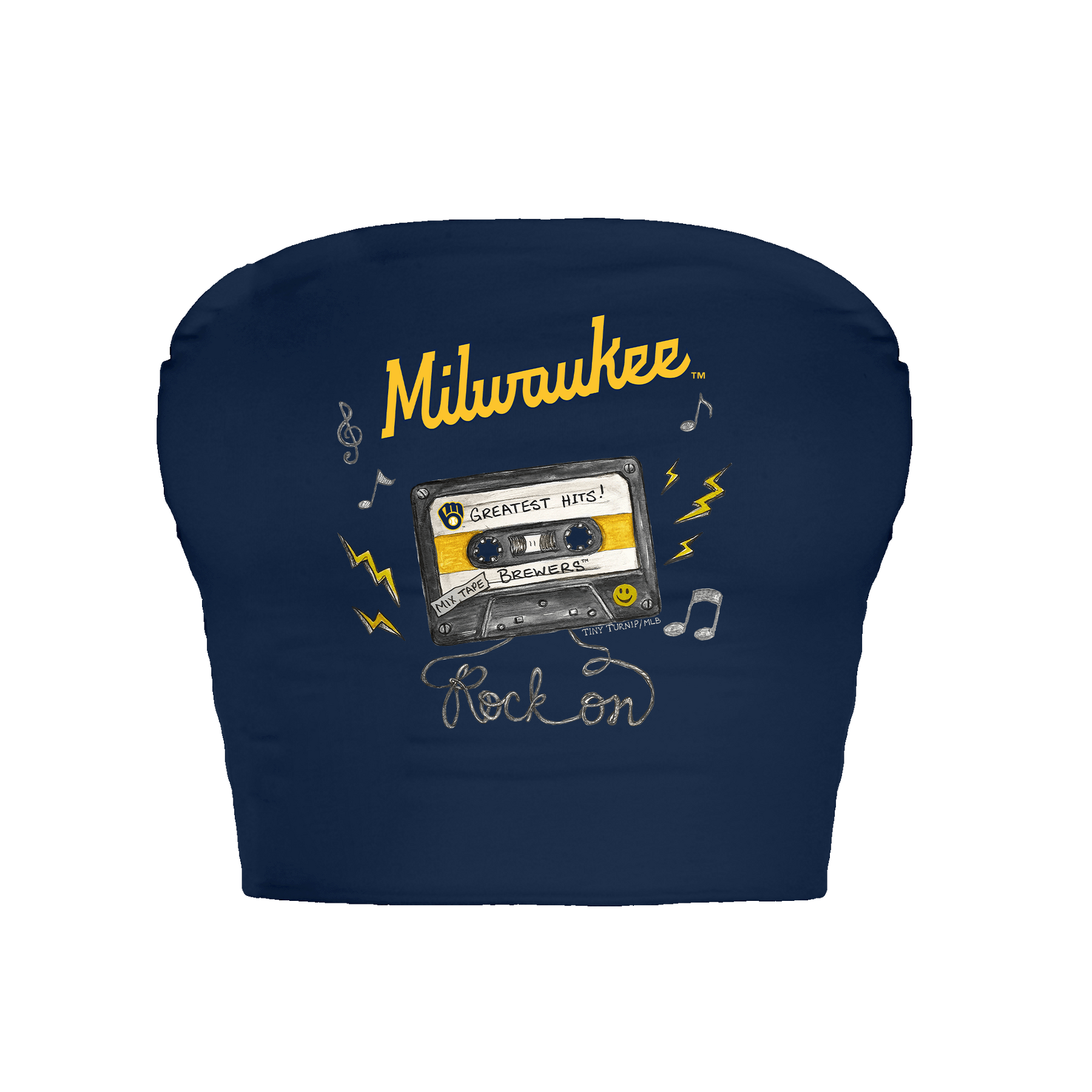 Milwaukee Brewers Mixtape Crop Tube Top