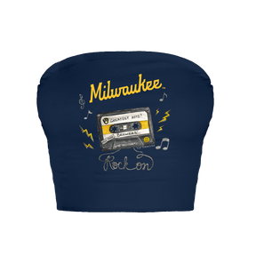 Milwaukee Brewers Mixtape Crop Tube Top