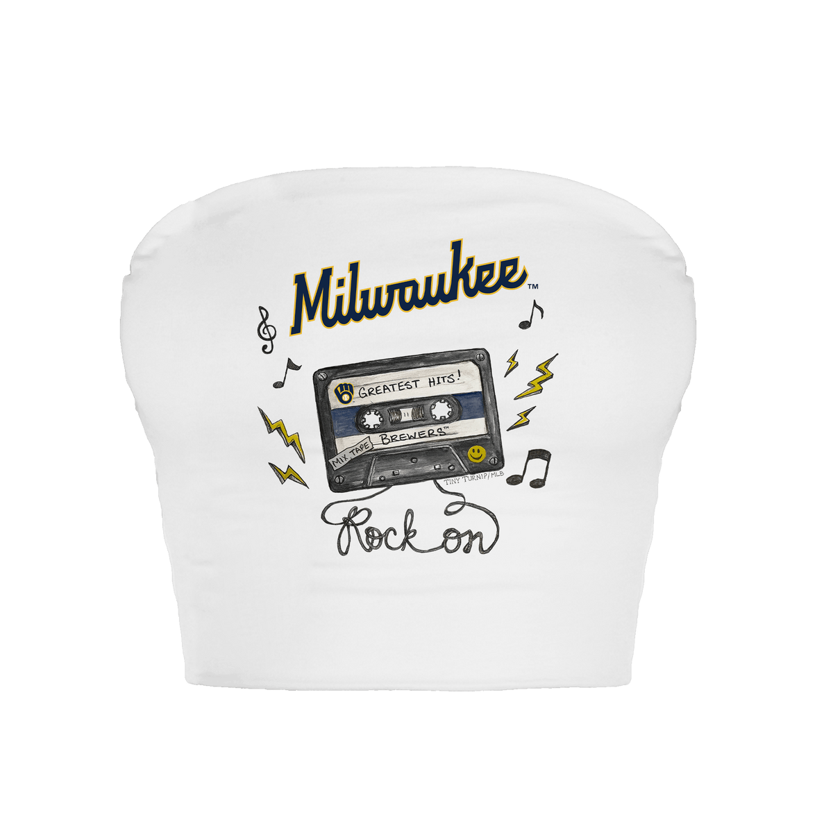 Milwaukee Brewers Mixtape Crop Tube Top