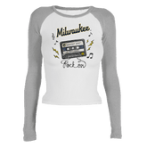 Milwaukee Brewers Mixtape Roxy Raglan Long Sleeve