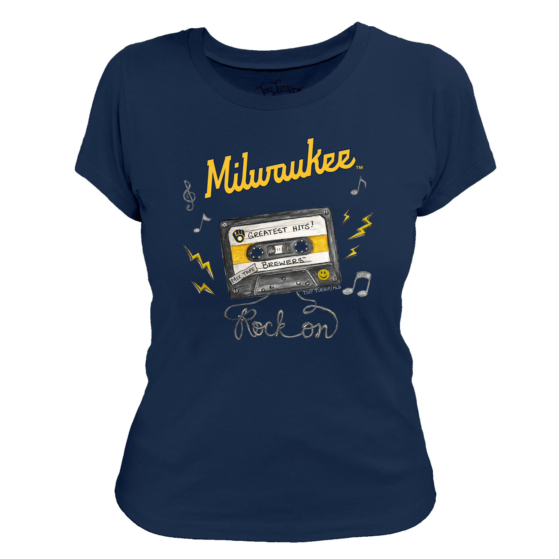 Milwaukee Brewers Mixtape Women's Tee Shirt