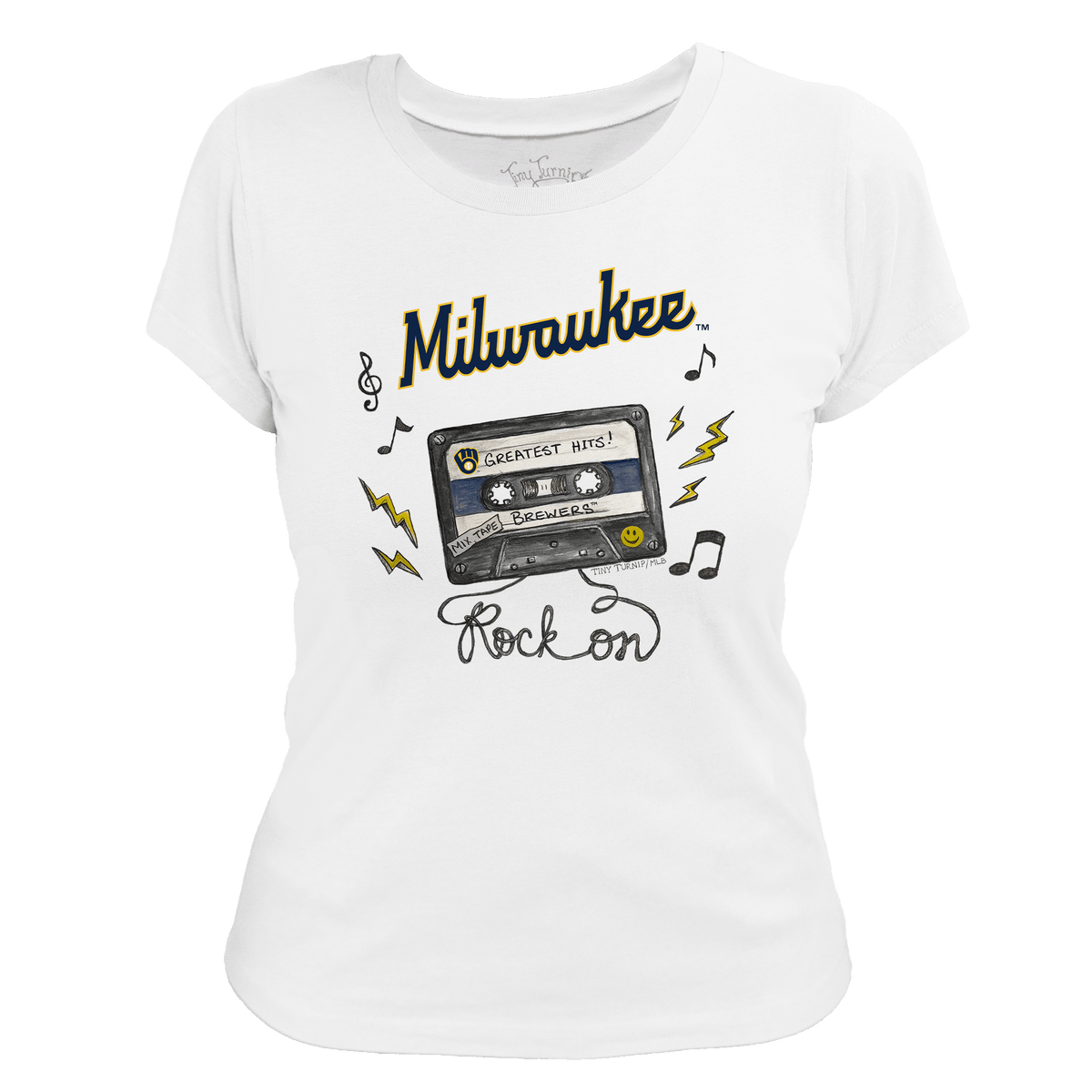 Milwaukee Brewers Mixtape Women's Tee Shirt