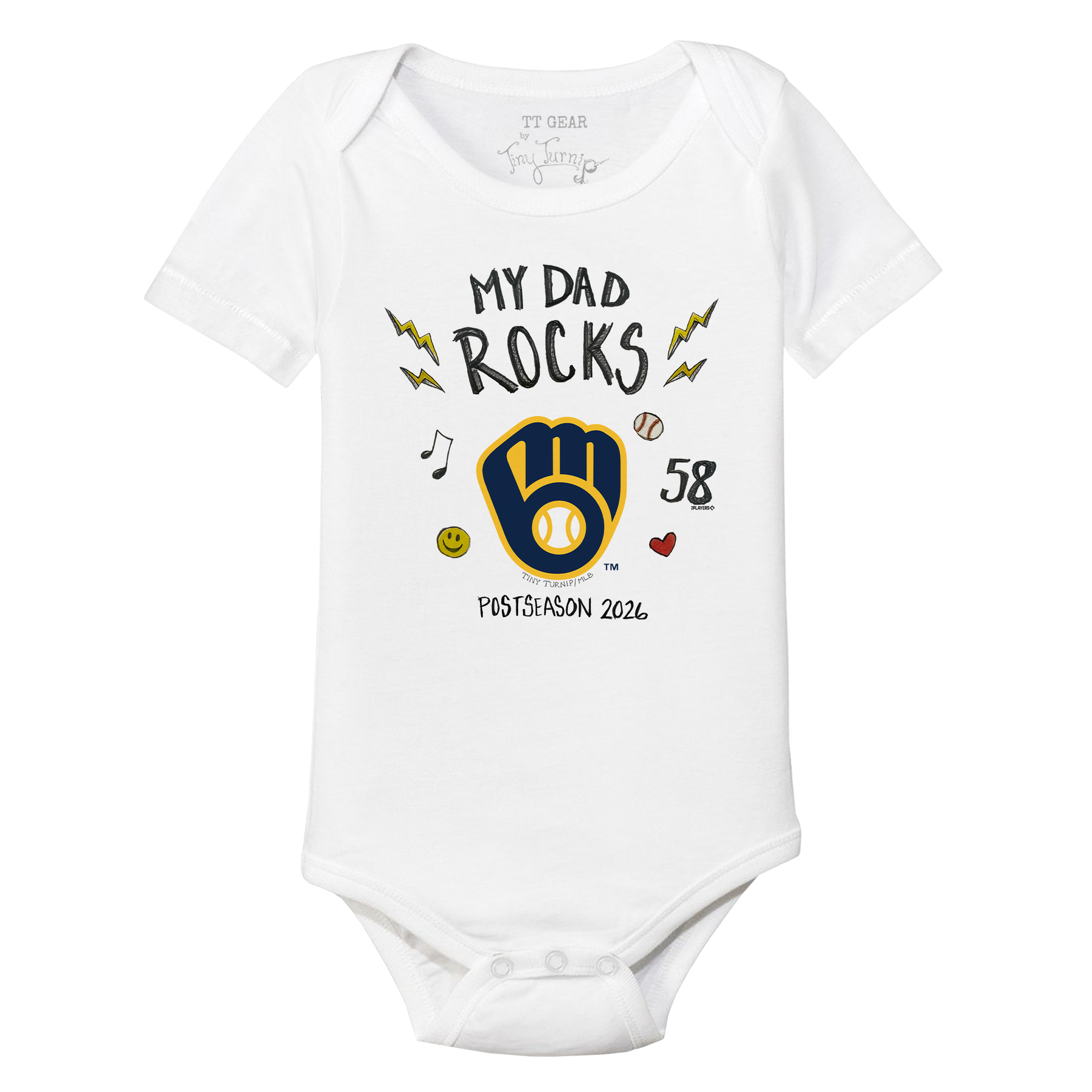 VIP Milwaukee Brewers Postseason '26 Short Sleeve Snapper - Tiny Turnip