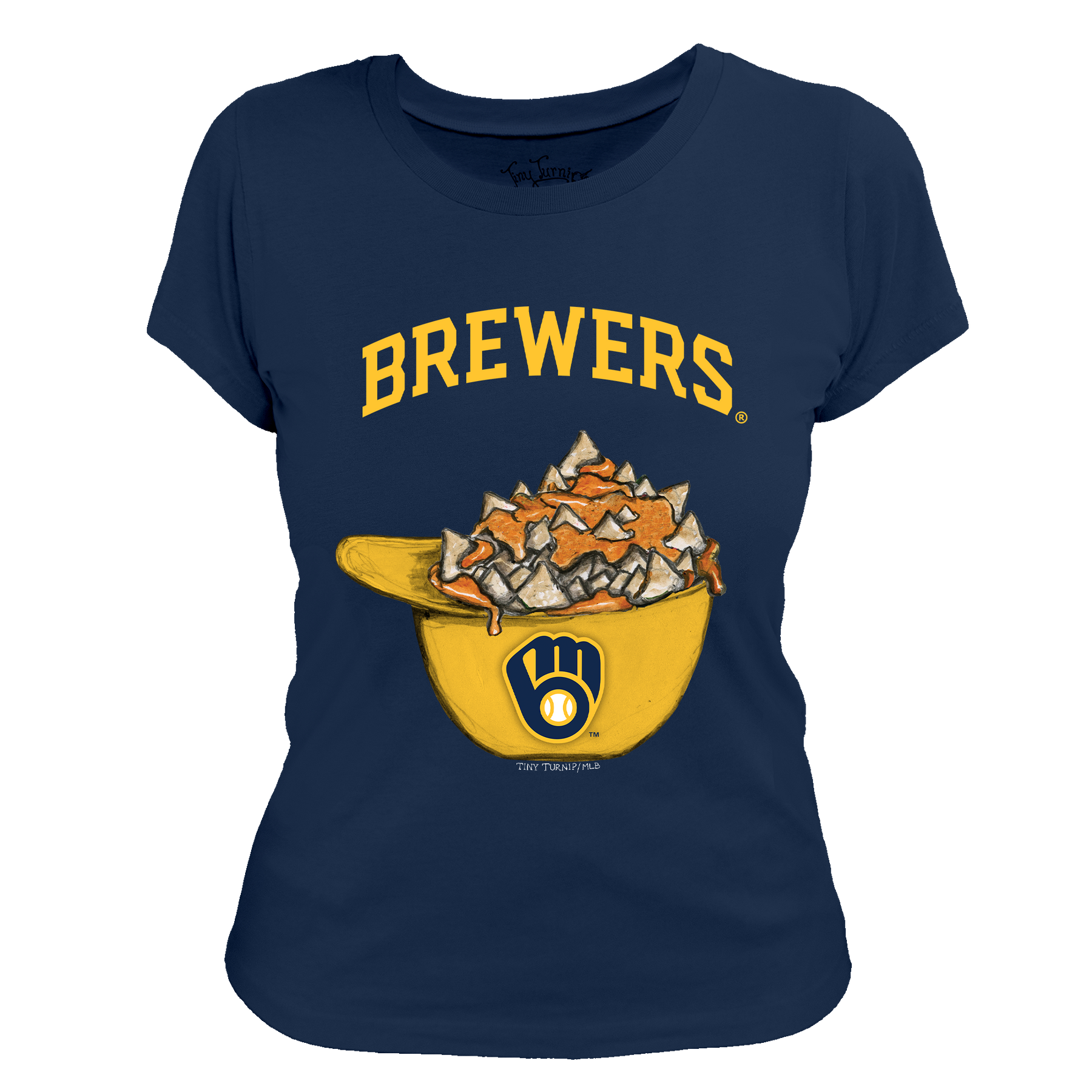 Milwaukee Brewers Nacho Helmet Tee Shirt