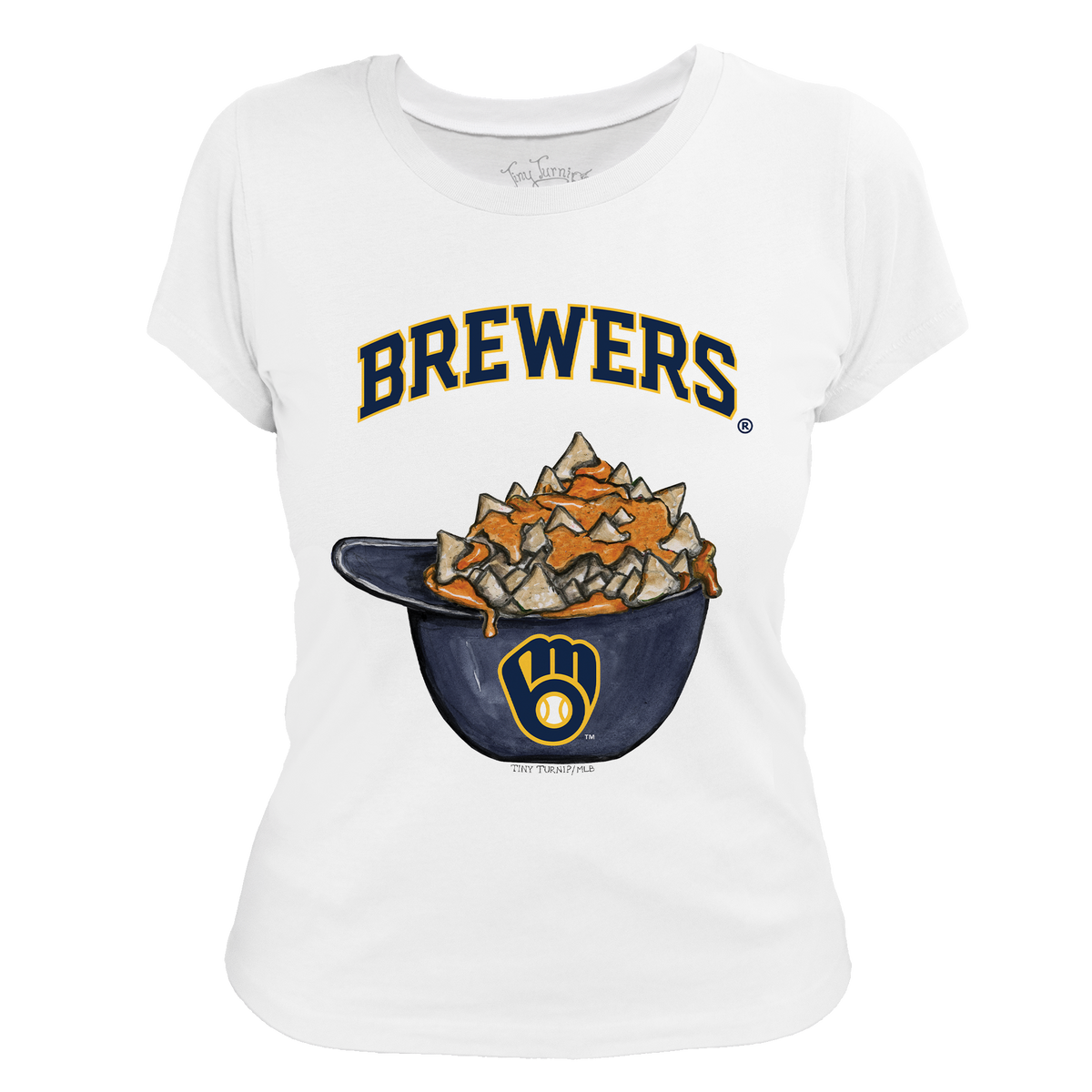 Milwaukee Brewers Nacho Helmet Tee Shirt