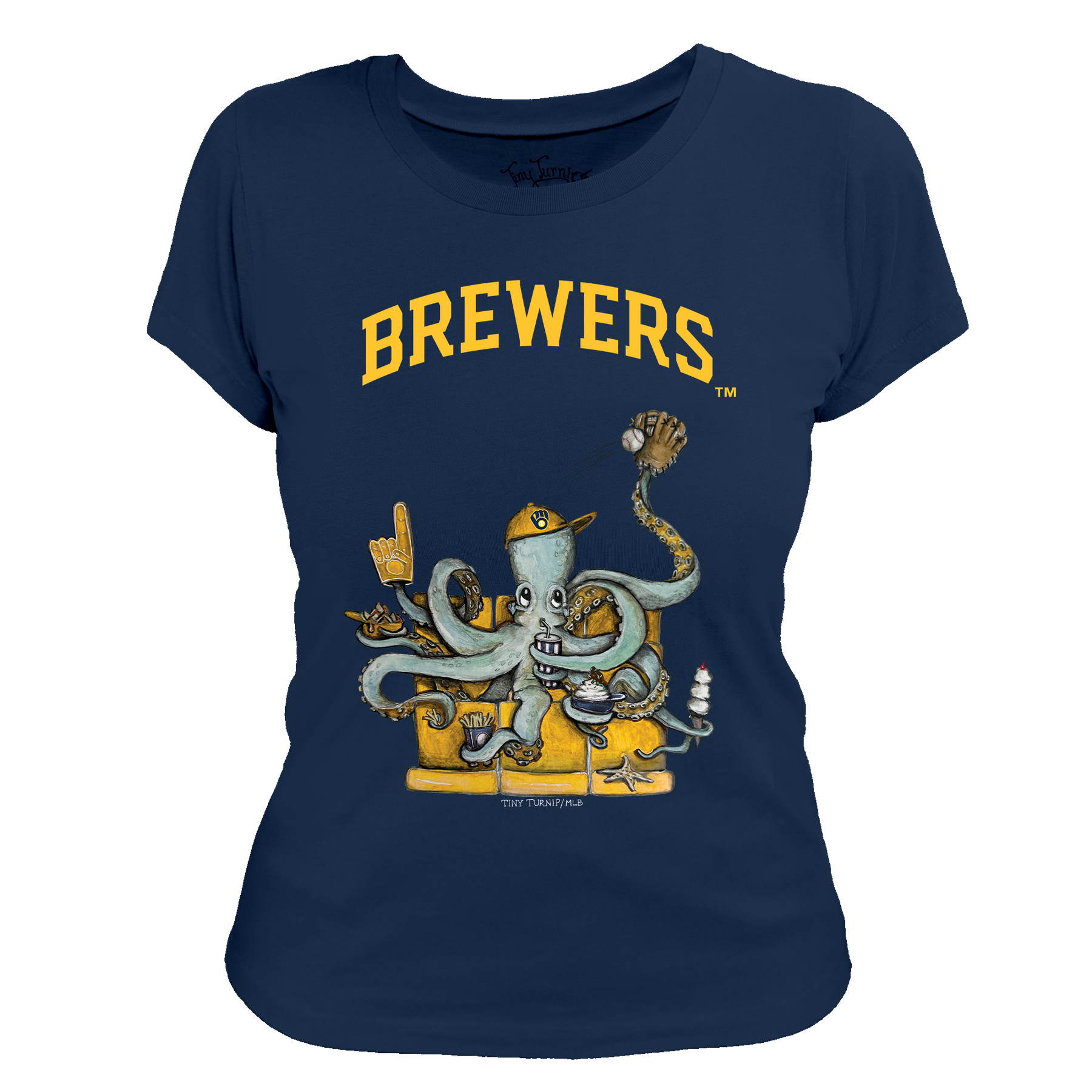 Milwaukee Brewers Octopus Tee Shirt