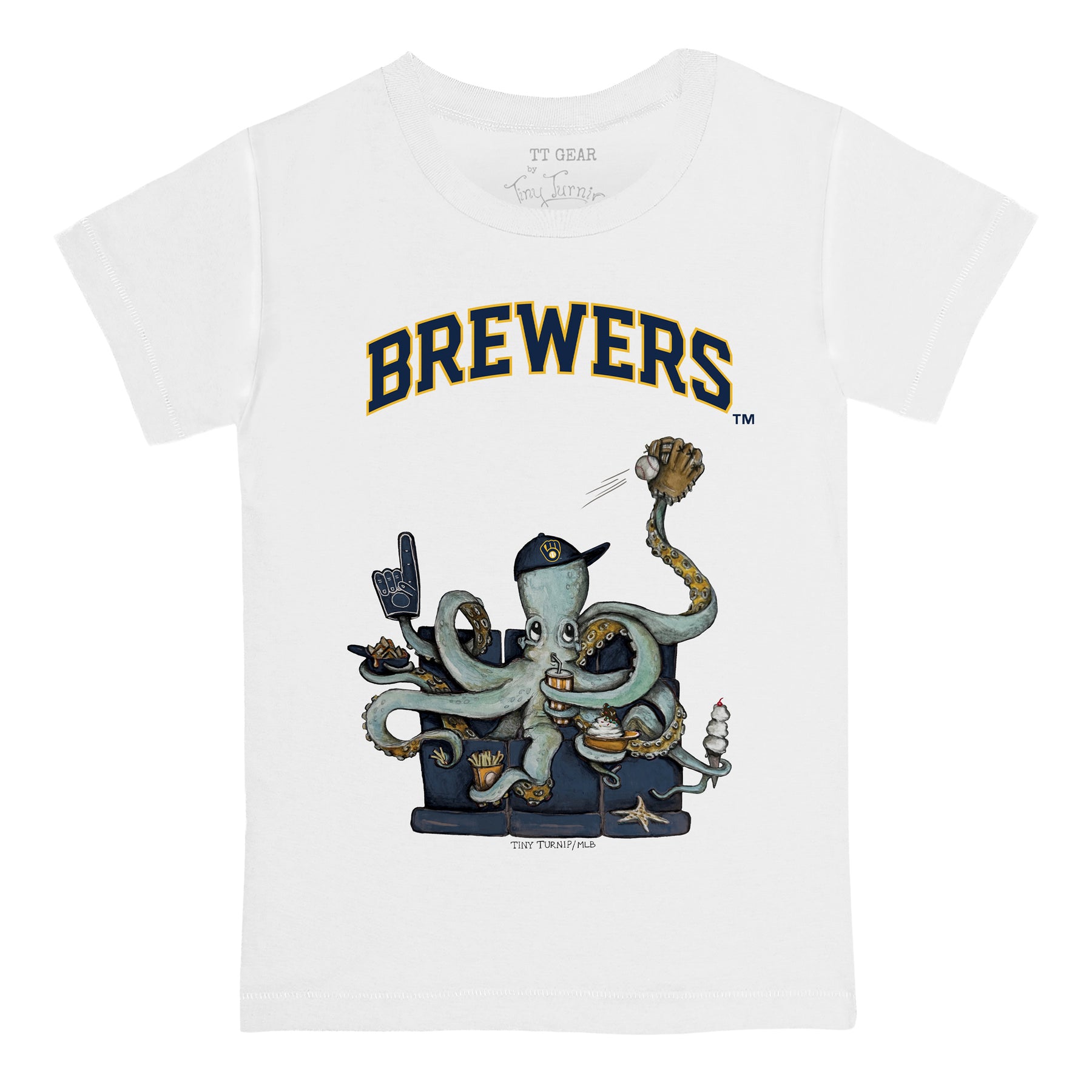 Milwaukee Brewers Octopus Tee Shirt