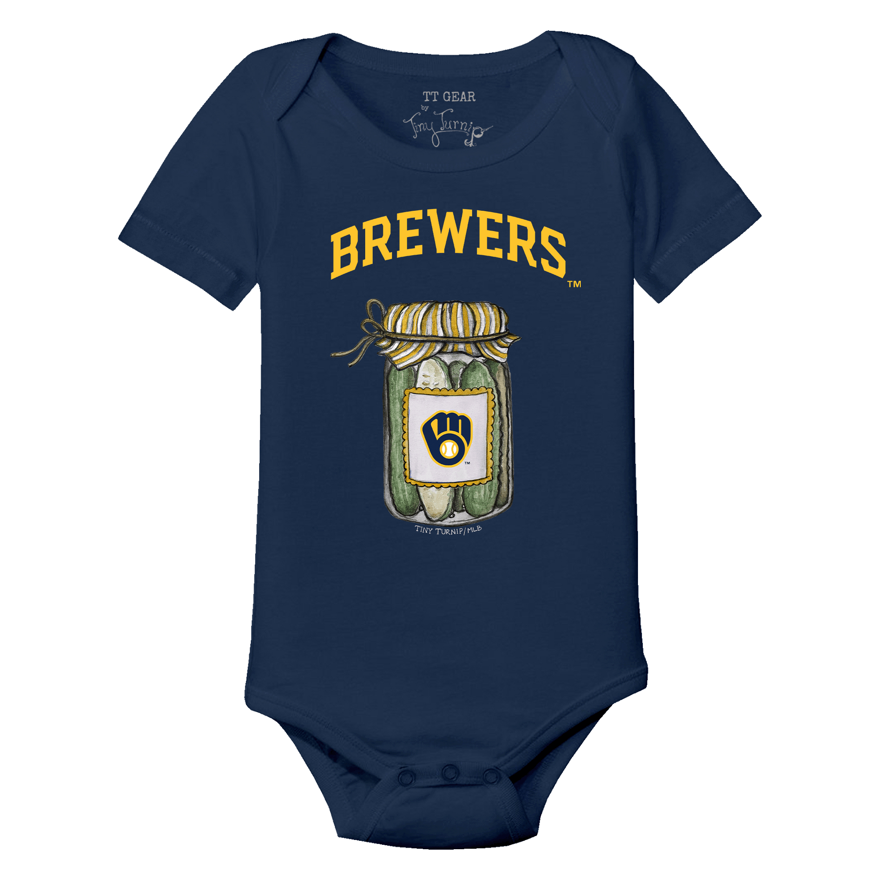 Milwaukee Brewers Pickle Jar Short Sleeve Snapper