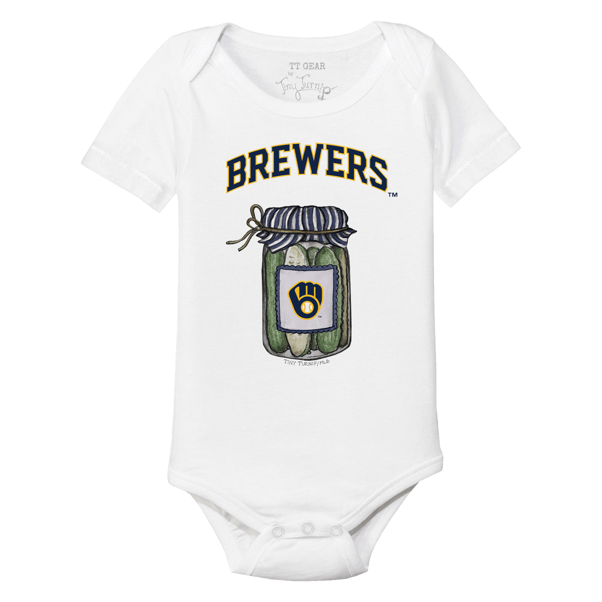 Milwaukee Brewers Pickle Jar Short Sleeve Snapper