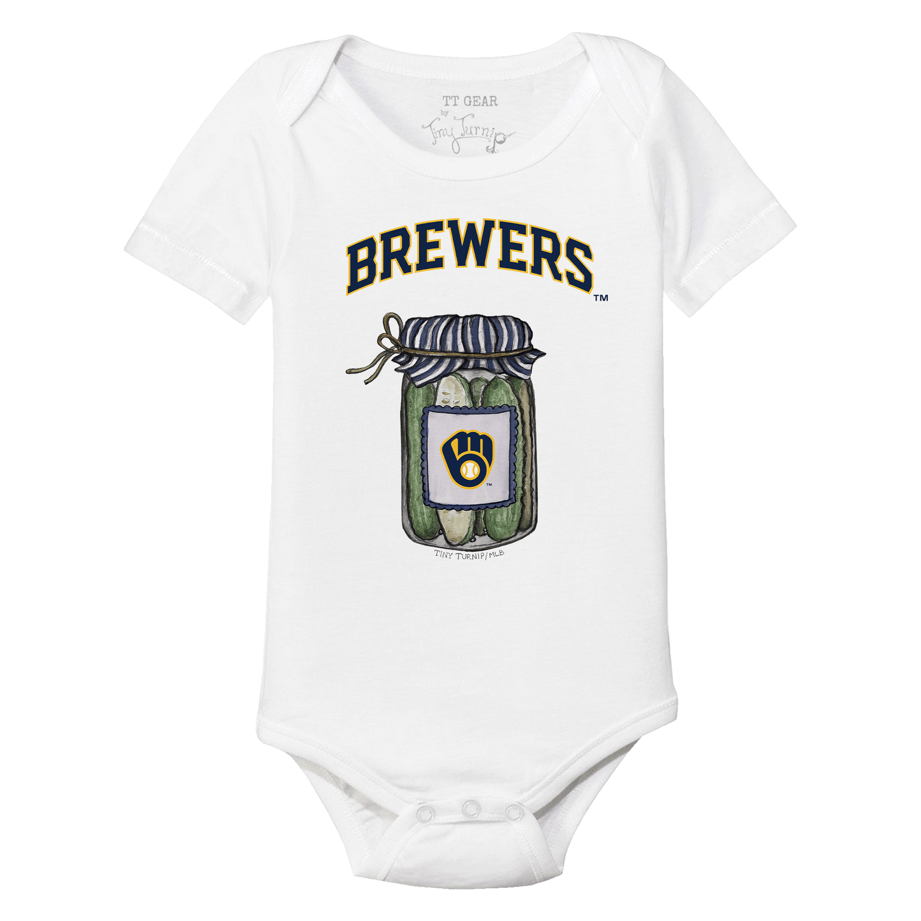 Milwaukee Brewers Pickle Jar Short Sleeve Snapper