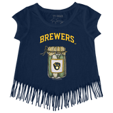 Milwaukee Brewers Pickle Jar Fringe Tee