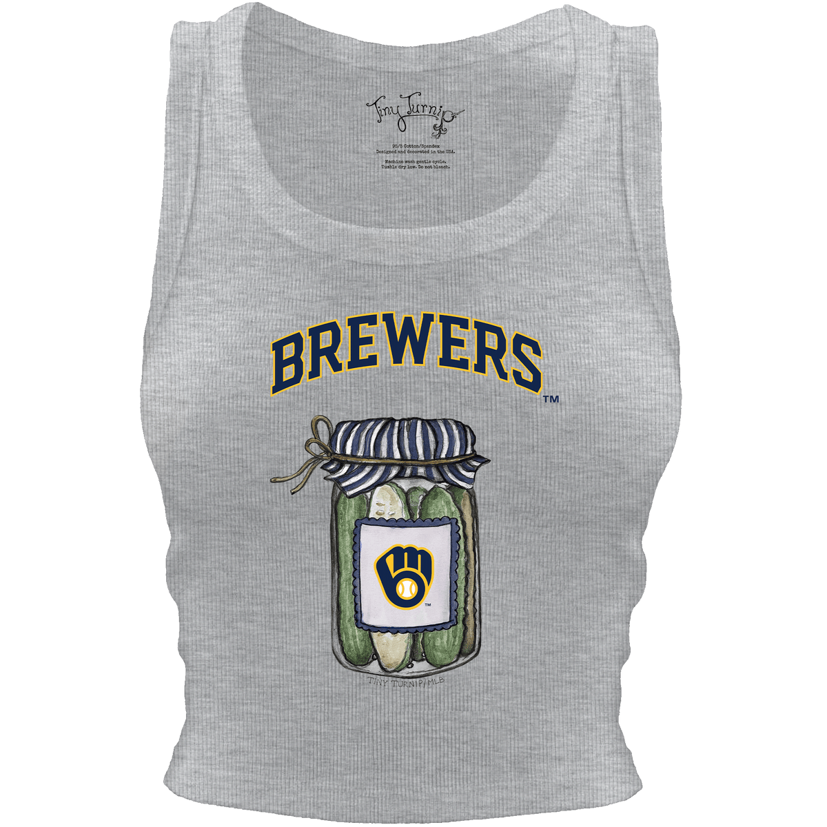Milwaukee Brewers Pickle Jar Crop Tank