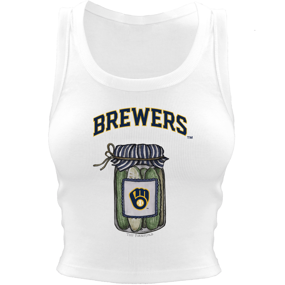 Milwaukee Brewers Pickle Jar Crop Tank