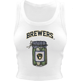 Milwaukee Brewers Pickle Jar Crop Tank