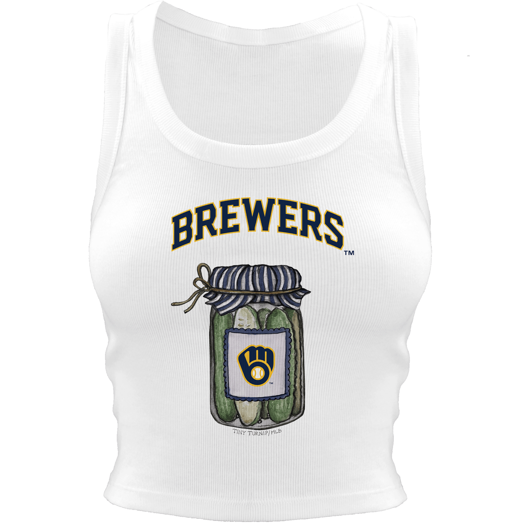 Milwaukee Brewers Pickle Jar Crop Tank