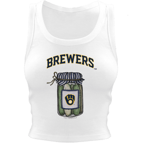 Milwaukee Brewers Pickle Jar Crop Tank