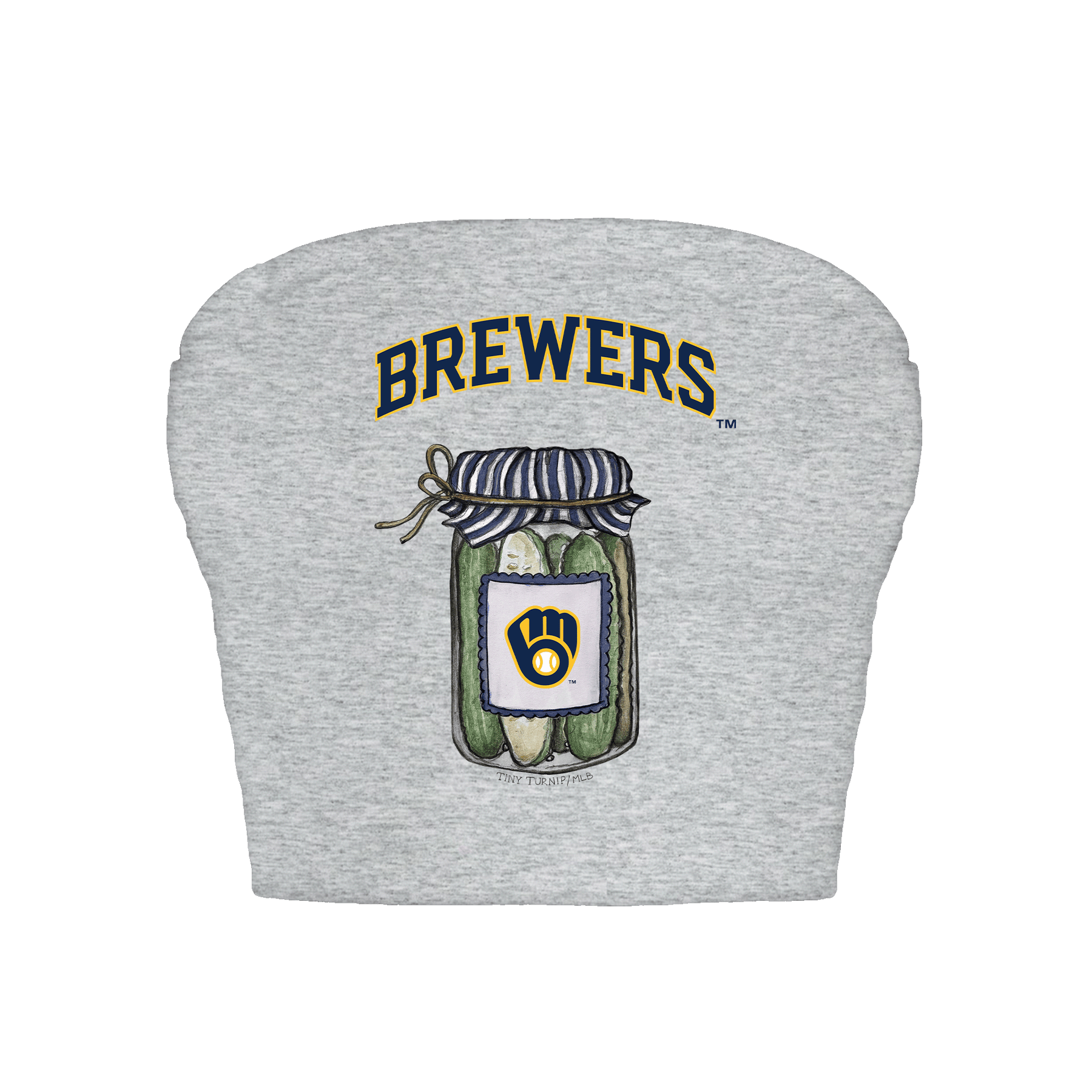 Milwaukee Brewers Pickle Jar Crop Tube Top
