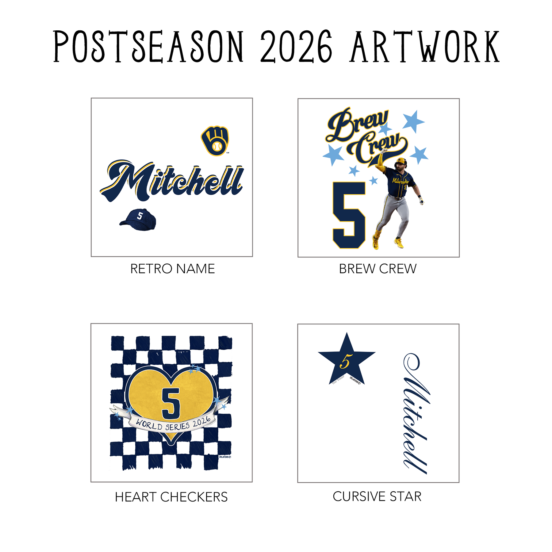 VIP Milwaukee Brewers Postseason '26 Vintage Crop Tee