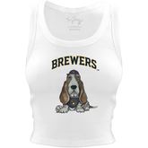 Milwaukee Brewers Puddy Crop Tank - Tiny Turnip