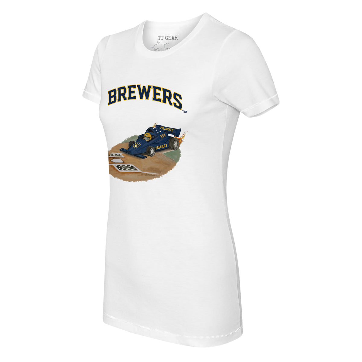 Milwaukee Brewers Race Car Tee Shirt