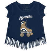 Milwaukee Brewers Retro Skate Fringe Tee