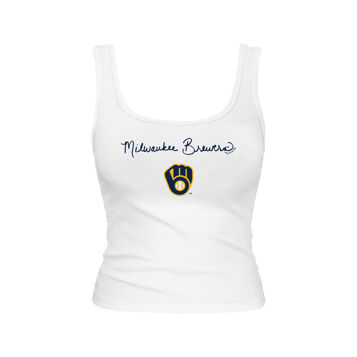 Milwaukee Brewers Logo Script Emmy Tank