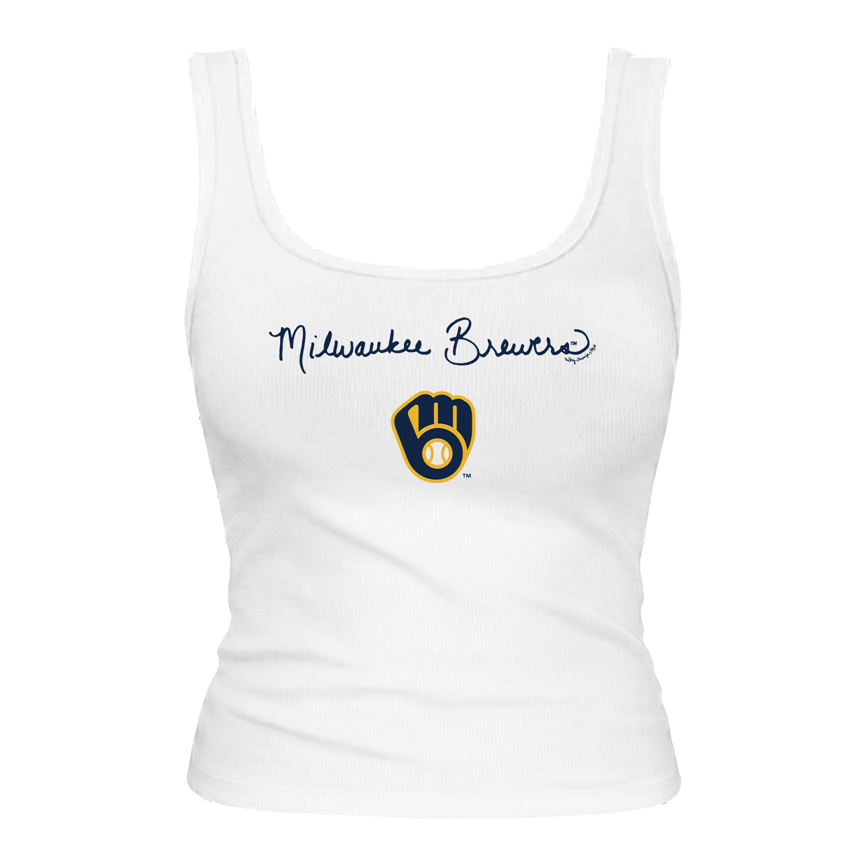 Milwaukee Brewers Logo Script Emmy Tank