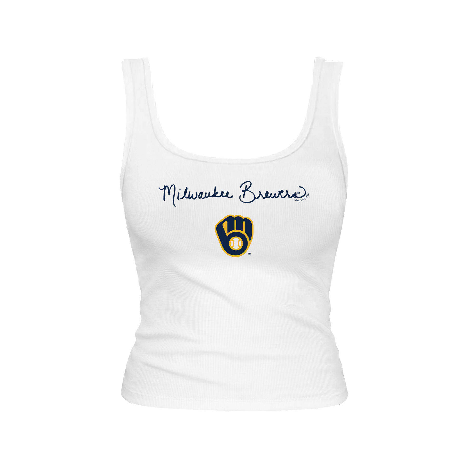 Milwaukee Brewers Logo Script Emmy Tank