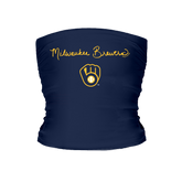 Milwaukee Brewers Logo Script Tube Top - Tiny Turnip