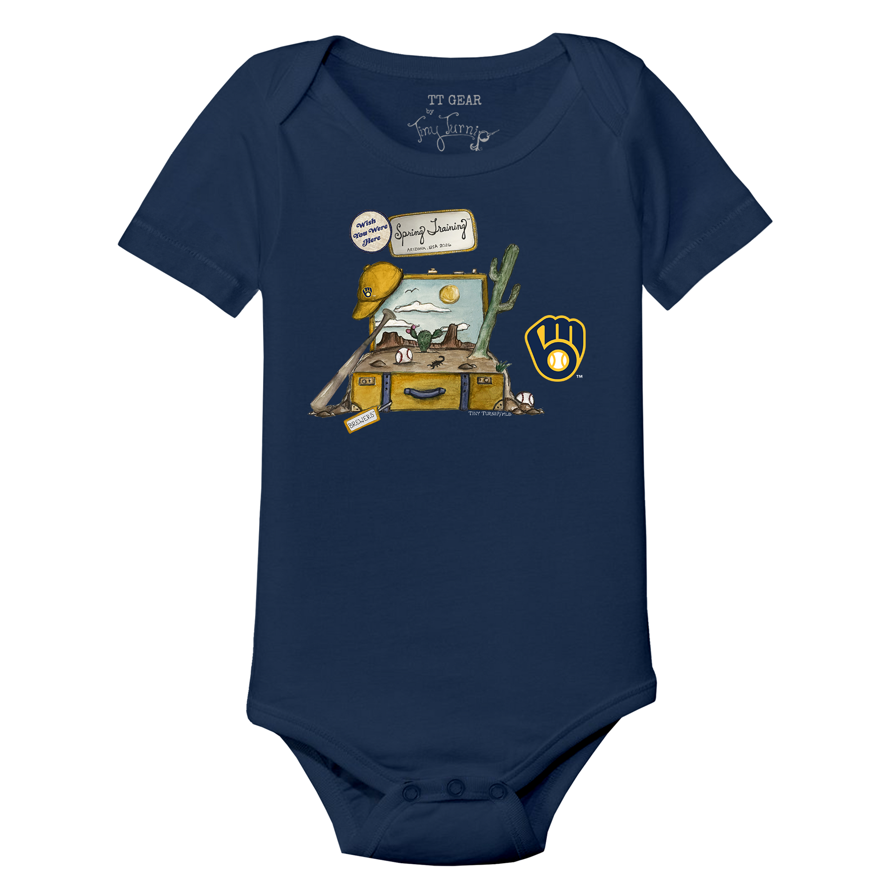 Milwaukee Brewers Spring Training 2026 Short Sleeve Snapper - Tiny Turnip
