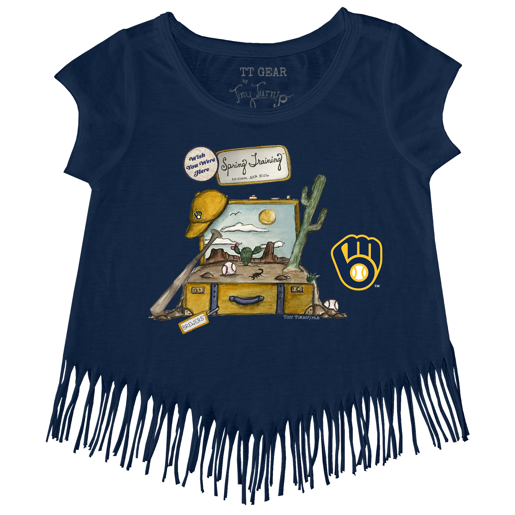Milwaukee Brewers Spring Training 2026 Fringe Tee - Tiny Turnip
