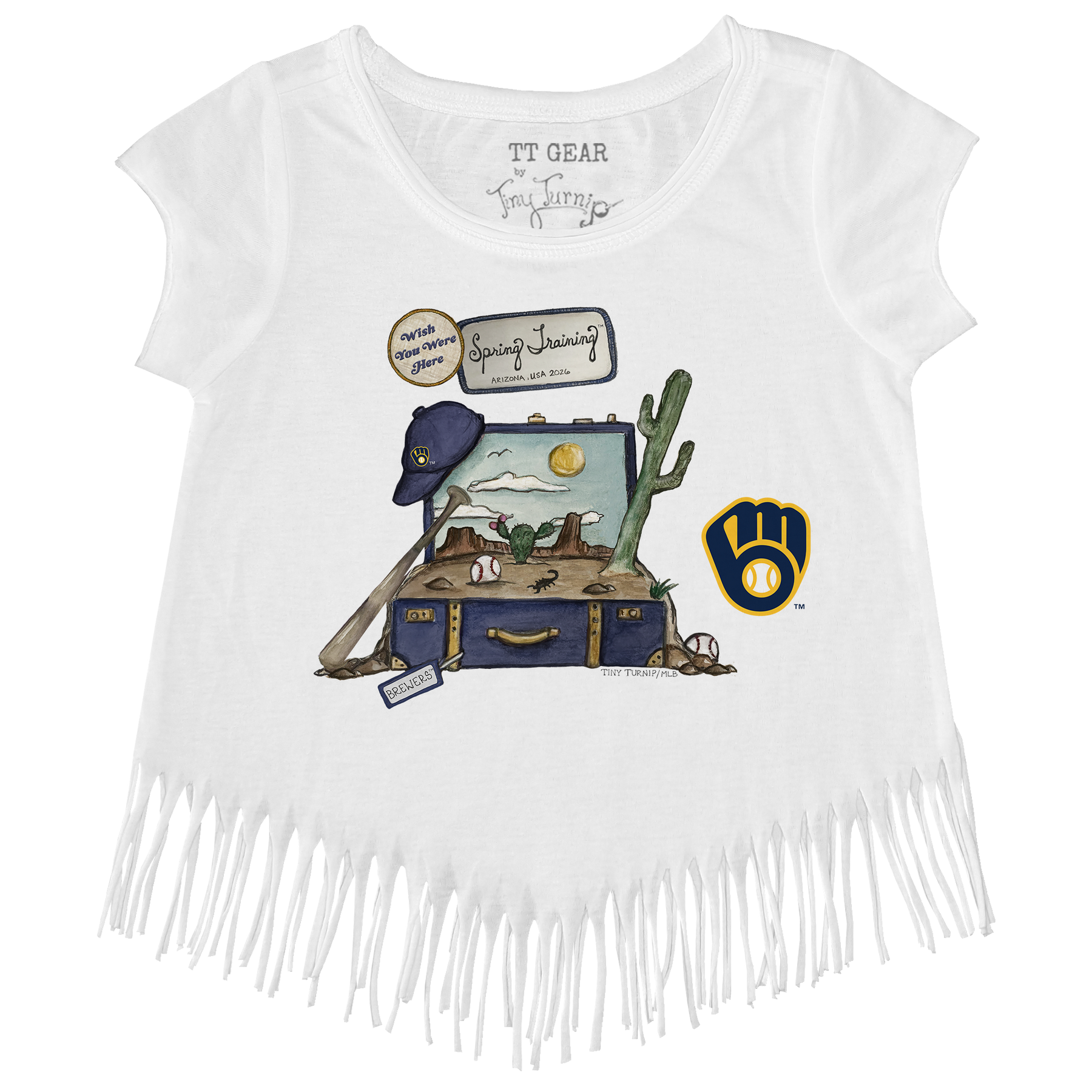 Milwaukee Brewers Spring Training 2026 Fringe Tee - Tiny Turnip
