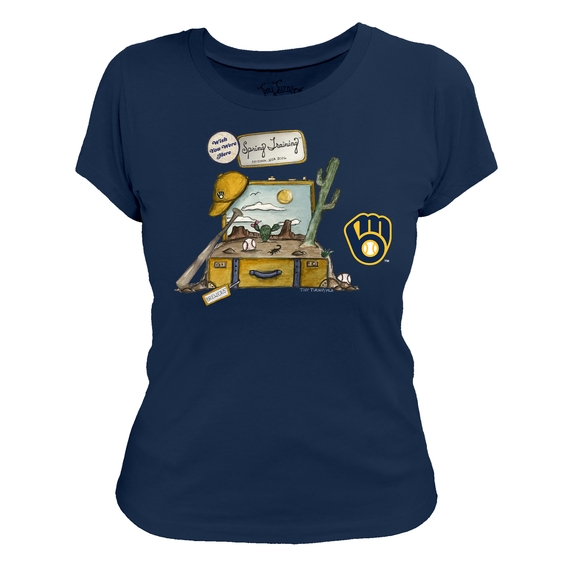Milwaukee Brewers Spring Training 2026 Women's Tee Shirt - Tiny Turnip