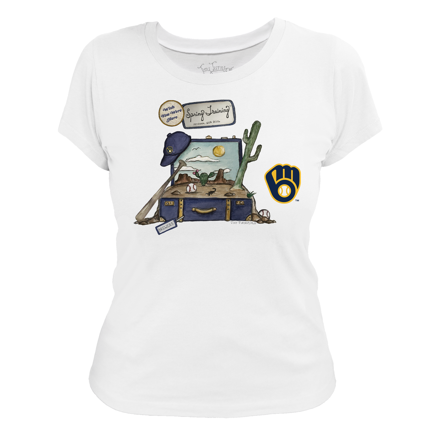 Milwaukee Brewers Spring Training 2026 Women's Tee Shirt - Tiny Turnip