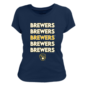 Milwaukee Brewers Stacked Tee Shirt