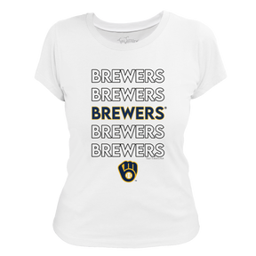 Milwaukee Brewers Stacked Tee Shirt