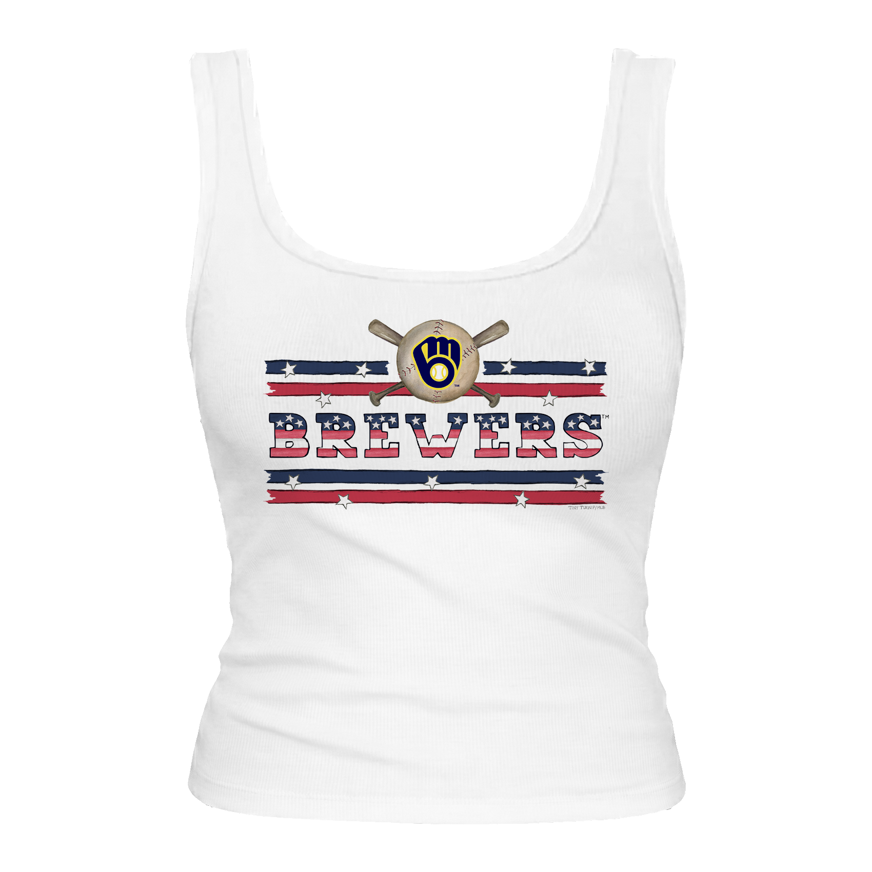 Milwaukee Brewers Stars and Stripes Emmy Tank