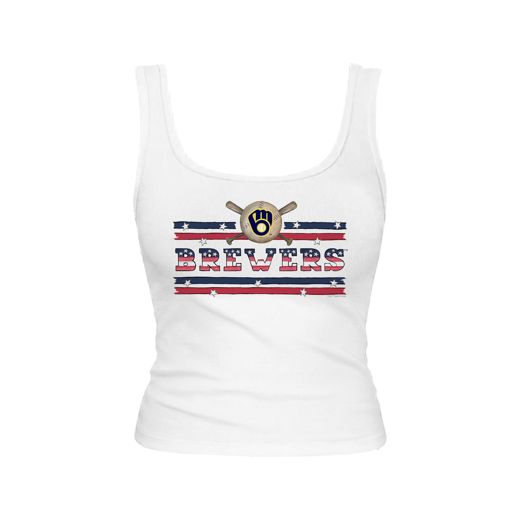Milwaukee Brewers Stars and Stripes Emmy Tank