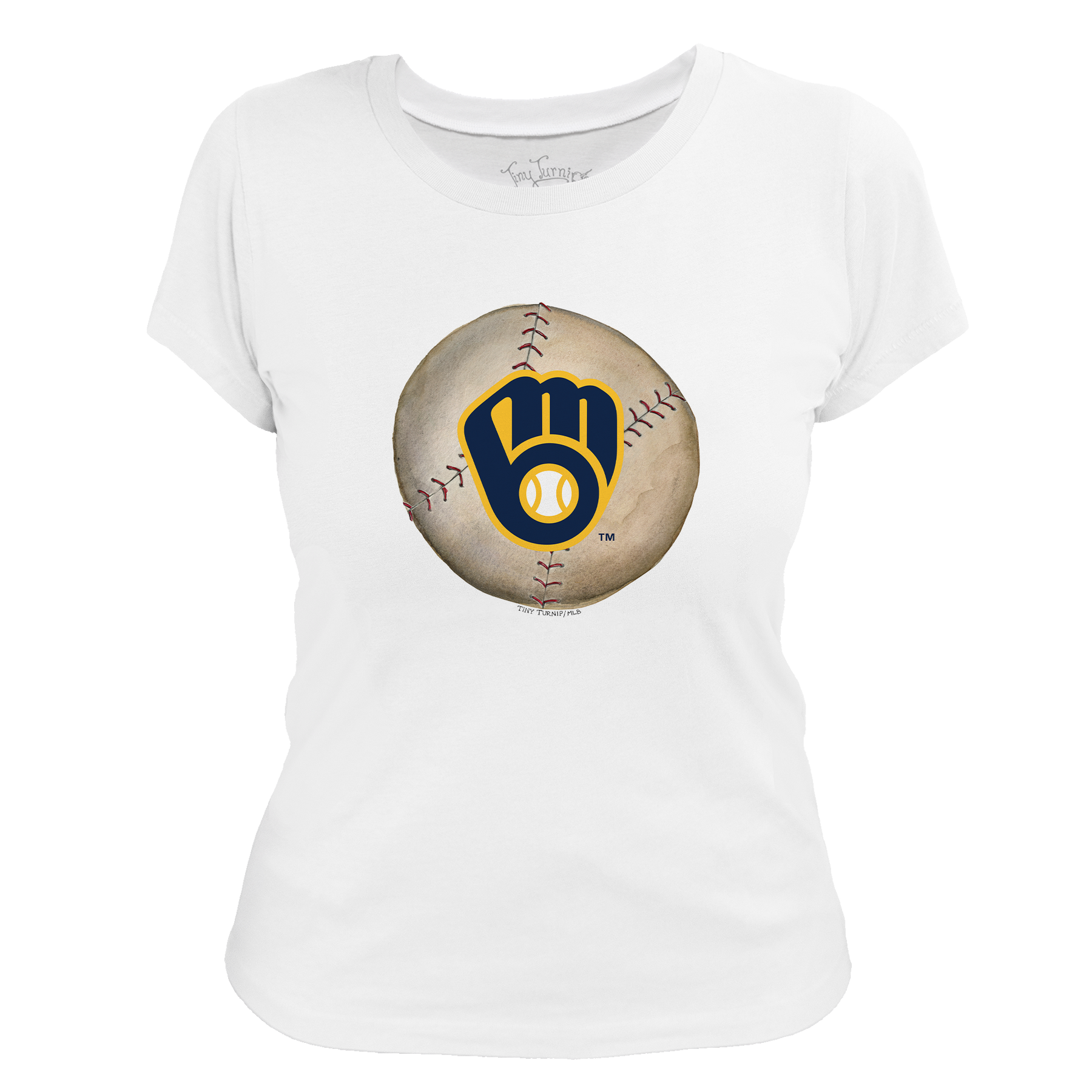 Milwaukee Brewers Stitched Baseball Tee Shirt