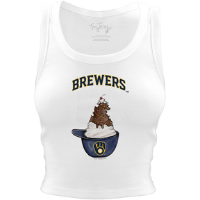 Milwaukee Brewers Sundae Helmet Crop Tank - Tiny Turnip