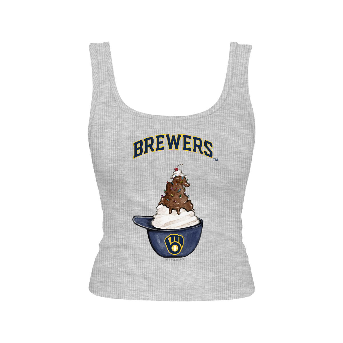 Milwaukee Brewers Sundae Helmet Emmy Tank