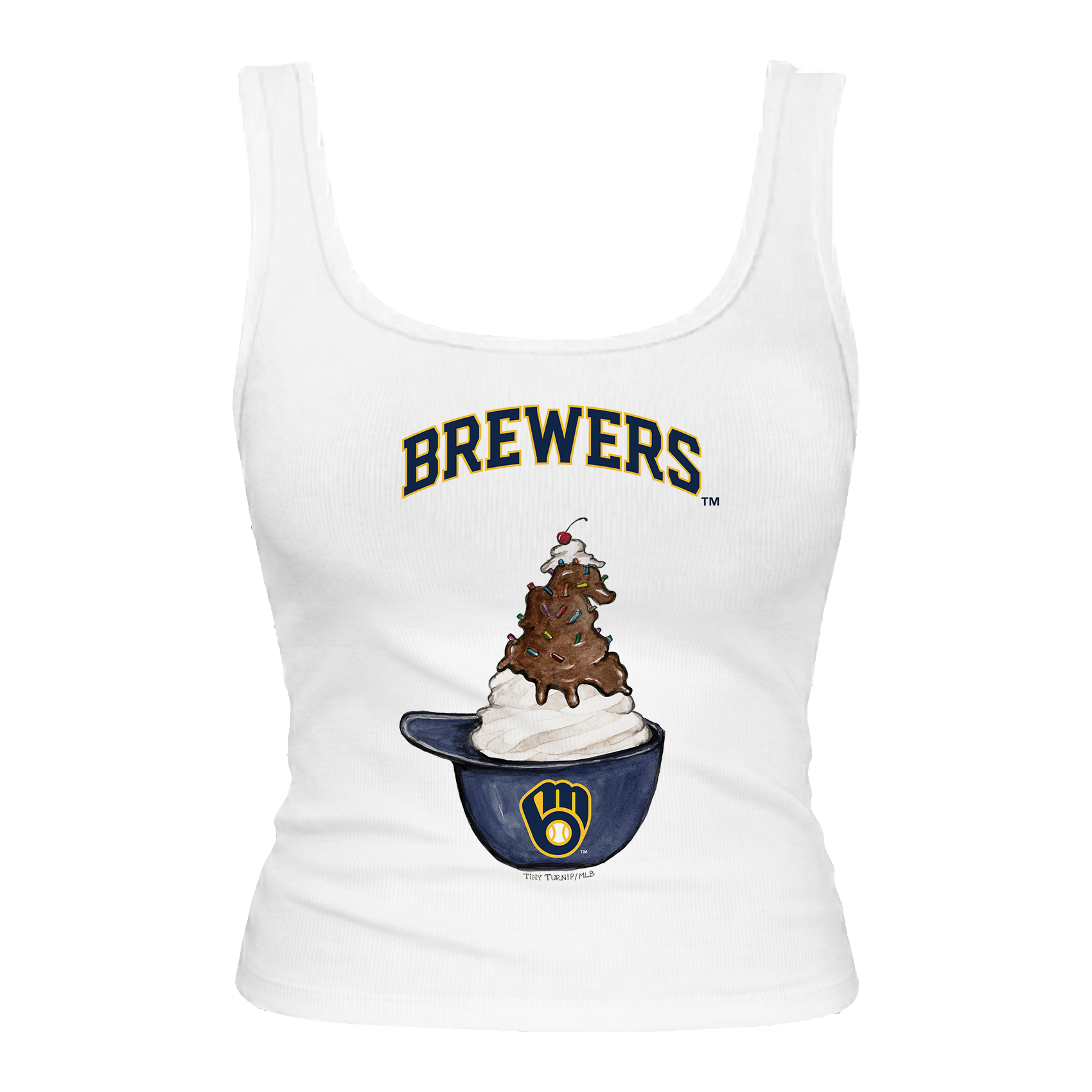 Milwaukee Brewers Sundae Helmet Emmy Tank