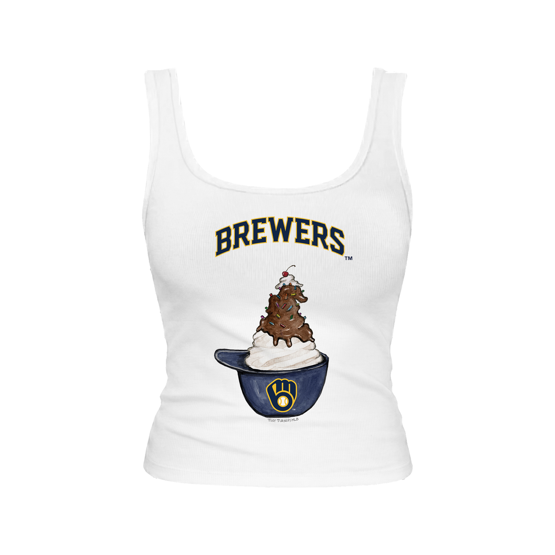 Milwaukee Brewers Sundae Helmet Emmy Tank