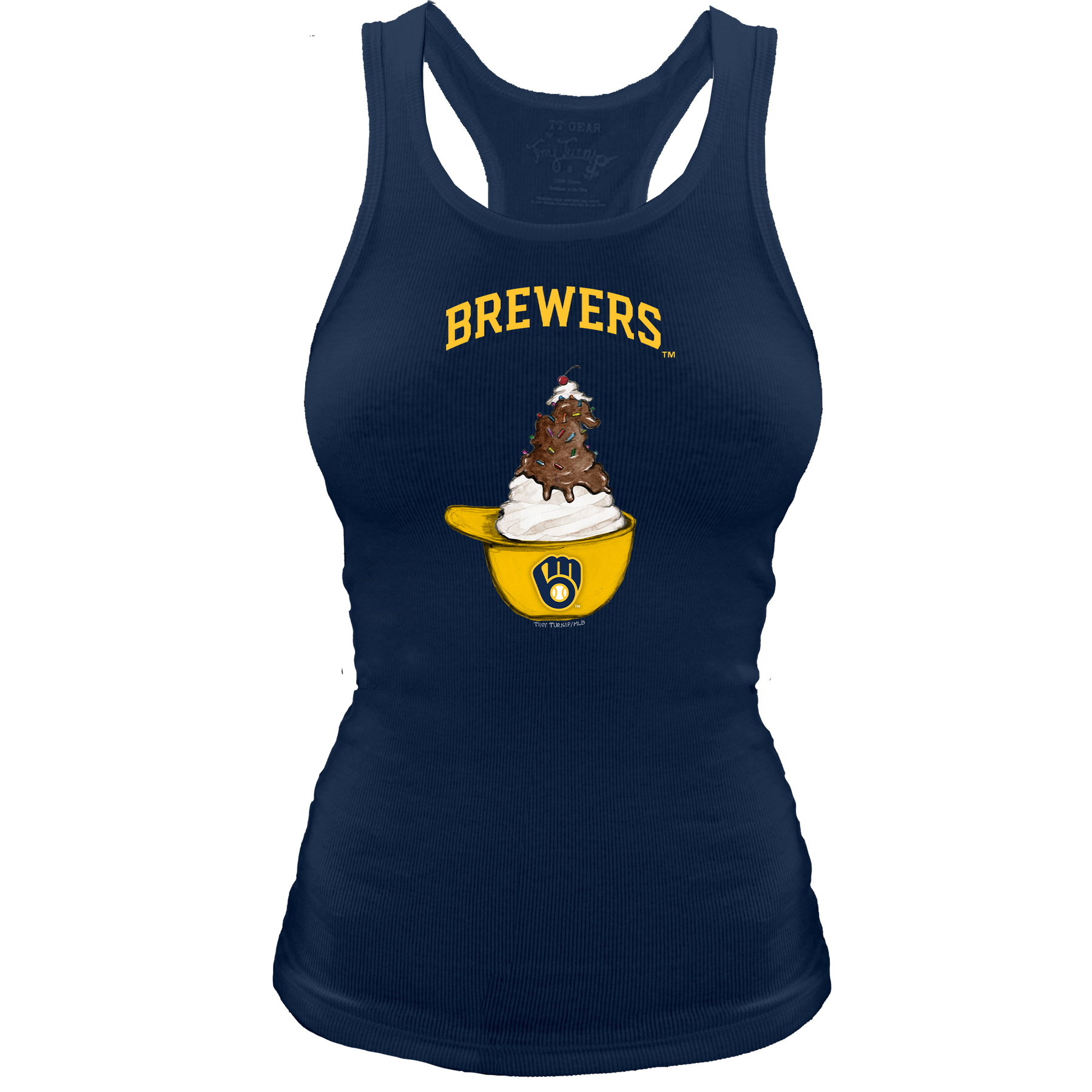 Milwaukee Brewers Sundae Helmet Classic Tank - Tiny Turnip