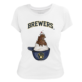 Milwaukee Brewers Sundae Helmet Women's Tee Shirt